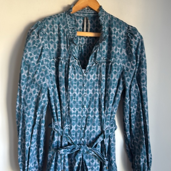 Anthropologie • Calanthe Mini Shirtdress - Blue Motif Small - Picture 3 of 15